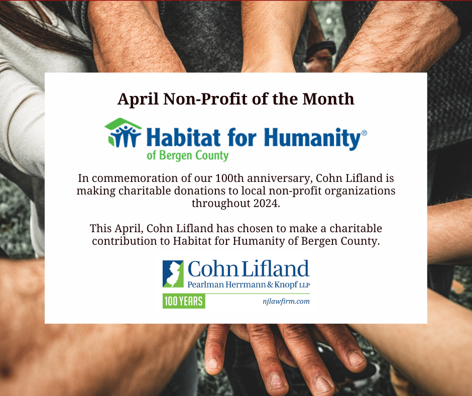 Photo for Cohn Lifland Celebrates Habitat for Humanity of Bergen County